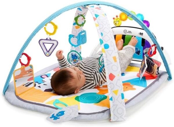 Baby Einstein 4-in-1 Kickin' Tunes Play Gym – Musical Tummy Time Activity Mat with Piano - Image 2