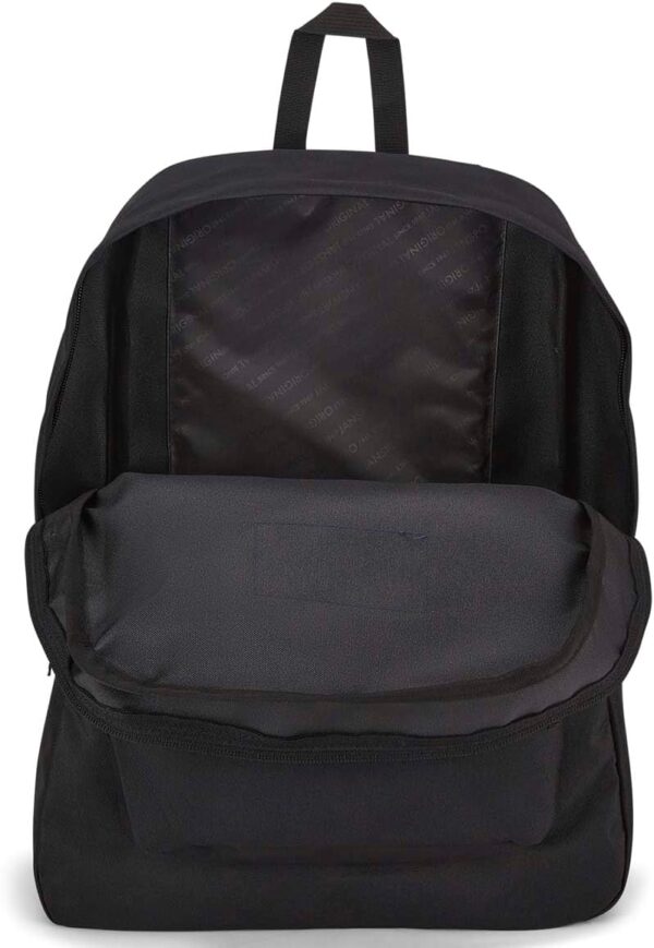 JanSport SuperBreak One Backpack – Durable, Lightweight, with Front Utility Pocket, Black - Image 4