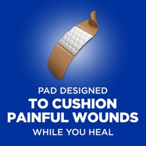 Band-Aid Flexible Fabric Bandages – Durable Adhesive for Wound Care, 100 Count