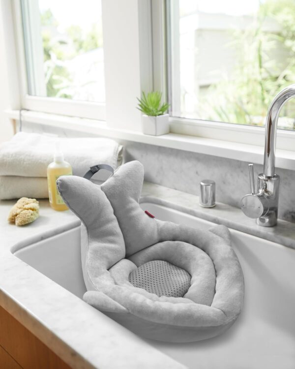 Skip Hop Soft Sink Baby Bath Tub, Moby, Grey - Image 2