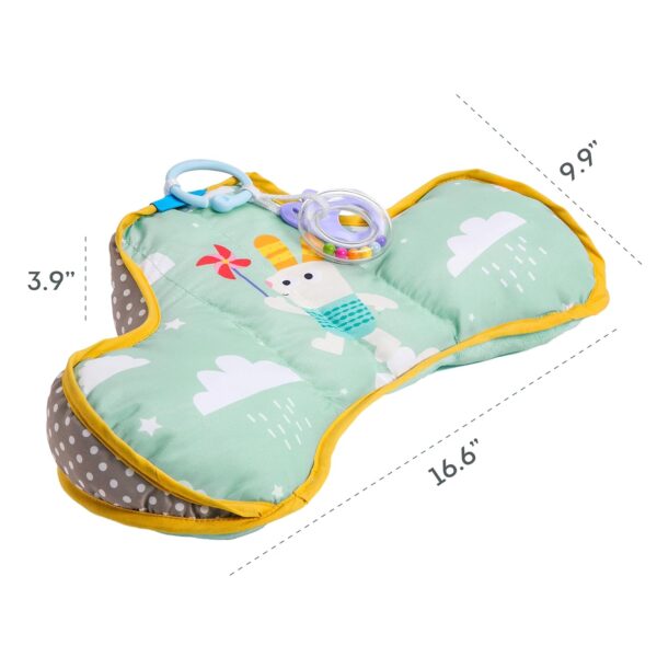 Taf Toys Baby Tummy Time Pillow – Ergonomic Support with Detachable Toys, 2-6 Months - Image 3