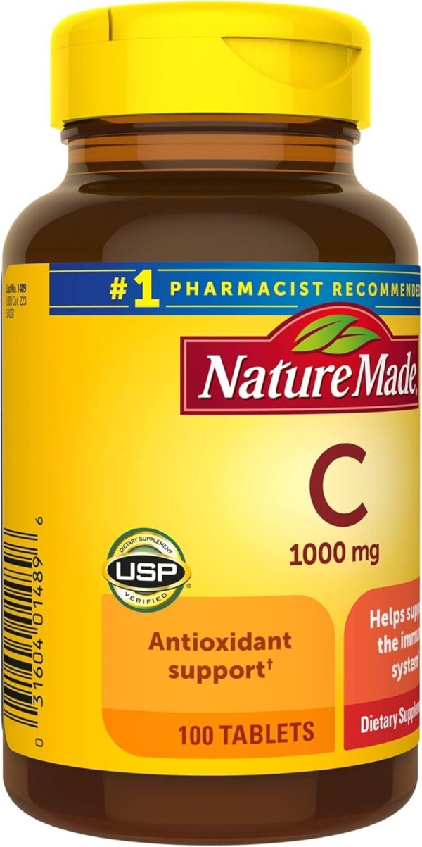 Nature Made Extra Strength Vitamin C 1000mg – Immune Support, 100 Tablets - Image 2