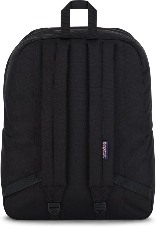 JanSport SuperBreak One Backpack – Durable, Lightweight, with Front Utility Pocket, Black - Image 3