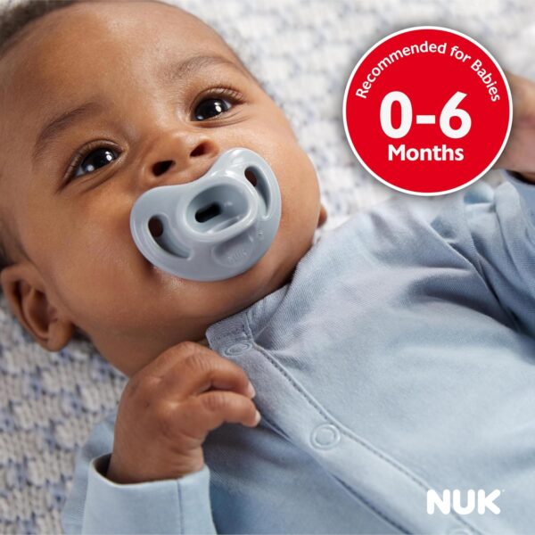 NUK Comfy Orthodontic Pacifiers, 0-6 Months, Timeless Collection, 5 Count (Pack of 1) - Image 4