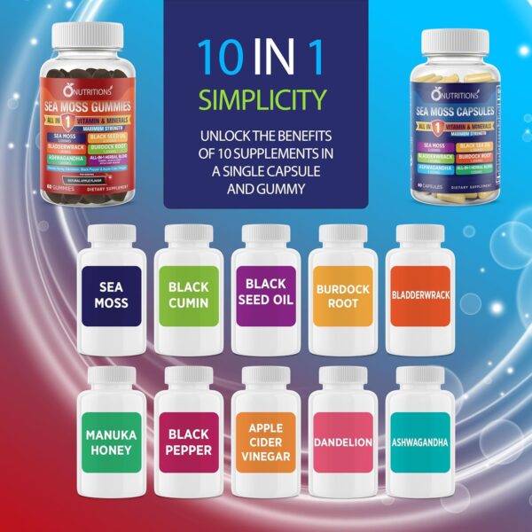 O NUTRITIONS All-in-1 Super Supplement – Sea Moss, Black Seed & More! - Image 4