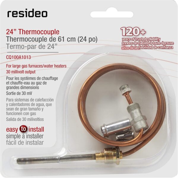 Resideo 24-Inch Replacement Thermocouple – For Gas Furnaces, Boilers & Water Heaters - Image 4