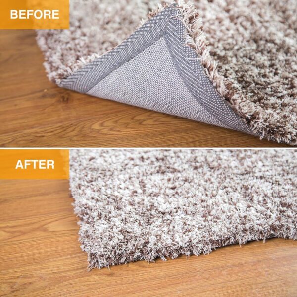 Home Techpro Non-Slip Rug Pad Gripper – Safe for Hardwood Floors, Keeps Rugs in Place - Image 2