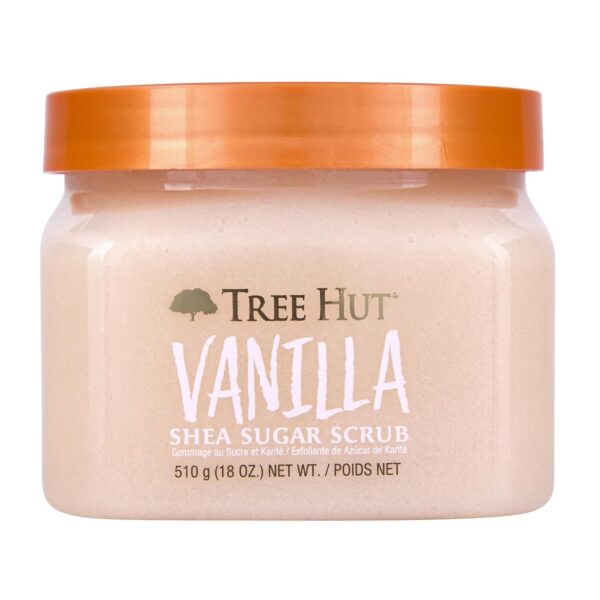 Tree Hut Vanilla Shea Sugar Body Scrub – Exfoliating & Hydrating, 18 oz