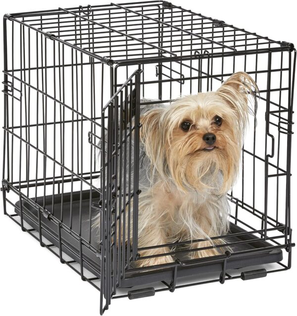 MidWest iCrate Dog Crate – Single Door, Leak-Proof Pan, Divider Panel & Floor Protection