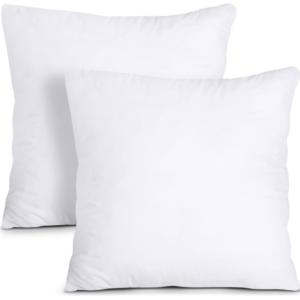 Utopia Bedding Throw Pillow Inserts – 18x18, Set of 2, White, for Bed & Couch