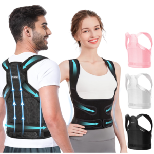 Fit Geno Back Brace – Adjustable Posture Corrector for Full Back Support & Pain Relief