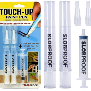 Slobproof Touch-Up Paint Pen – Refillable Brush Pens for Walls, Wood & Windows, 2-Pack