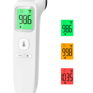 No-Touch Digital Thermometer – Forehead & Object Measurement, Fever Alarm, Silent Mode