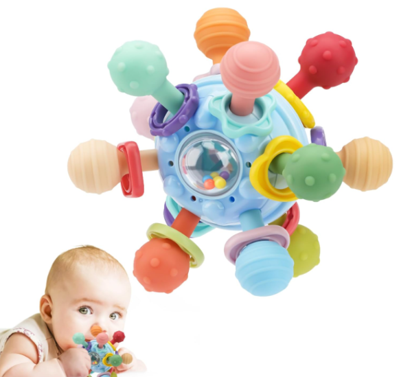 TOHIBEE Montessori Baby Sensory Toys – Teething & Developmental Toys for 0-18 Months