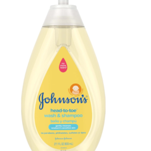 Johnson's Head-to-Toe Baby Wash & Shampoo – Tear-Free, Hypoallergenic, 27.1 fl. oz