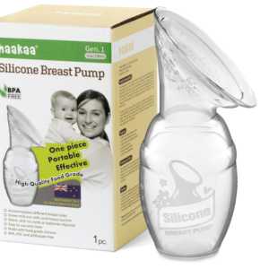 haakaa Manual Silicone Breast Pump for Breastfeeding