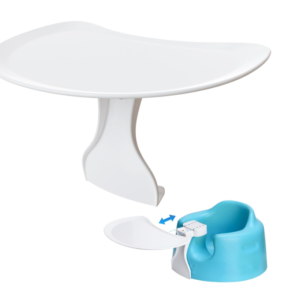 Detachable Seat Tray for Bumbo – Secure Hook, Easy-Clean Surface for Feeding & Play, White