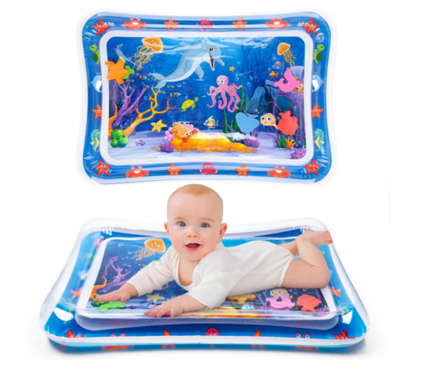 Inflatable Tummy Time Water Mat – Sensory Play for Babies 3-12 Months, Developmental Toy