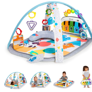 Baby Einstein 4-in-1 Kickin' Tunes Play Gym – Musical Tummy Time Activity Mat with Piano