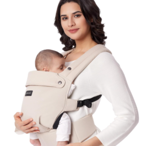 Momcozy Baby Carrier – Ergonomic, Lightweight, Hands-Free with Lumbar Support, Khaki