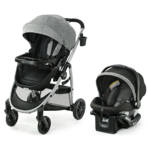 Graco Modes Pramette Travel System – 3-in-1 Stroller & Car Seat Combo, SnugRide 35, Ellington