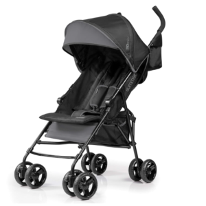 Summer by Ingenuity 3D Mini Convenience Stroller – Lightweight, Compact Fold, Multi-Position Recline, Gray