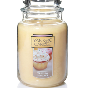 Yankee Candle Vanilla Cupcake – 22oz Large Jar, Long-Lasting Scented Candle