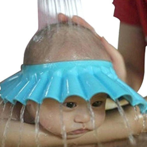 Baby Shower Bathing Cap – Soft Hair Wash Shield for Kids, Adjustable and Comfortable (Blue)