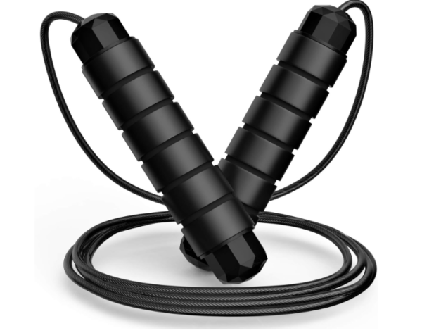 Tangle-Free Speed Jump Rope - Adjustable Steel Cable with Foam Handles, Ball Bearings for Fitness, Home Exercise, and Slim Body