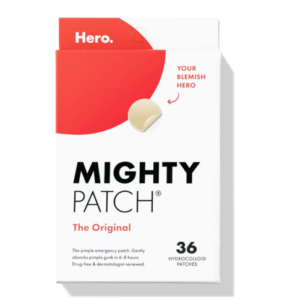 Mighty Patch™ Original Acne Pimple Patch by Hero Cosmetics – Hydrocolloid Treatment for Zits & Blemishes, Vegan & Cruelty-Free (36 Count)